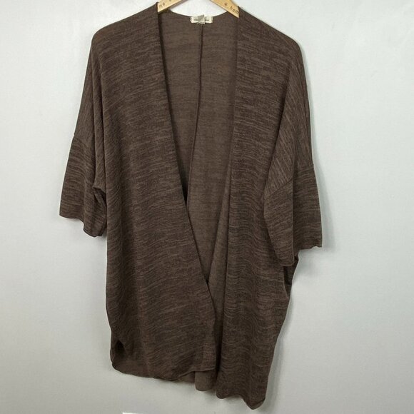 Urban Outfitters Oversized Knit Cardigan‎ Sweater Heathered Brown Size XS Boho - Picture 10 of 12